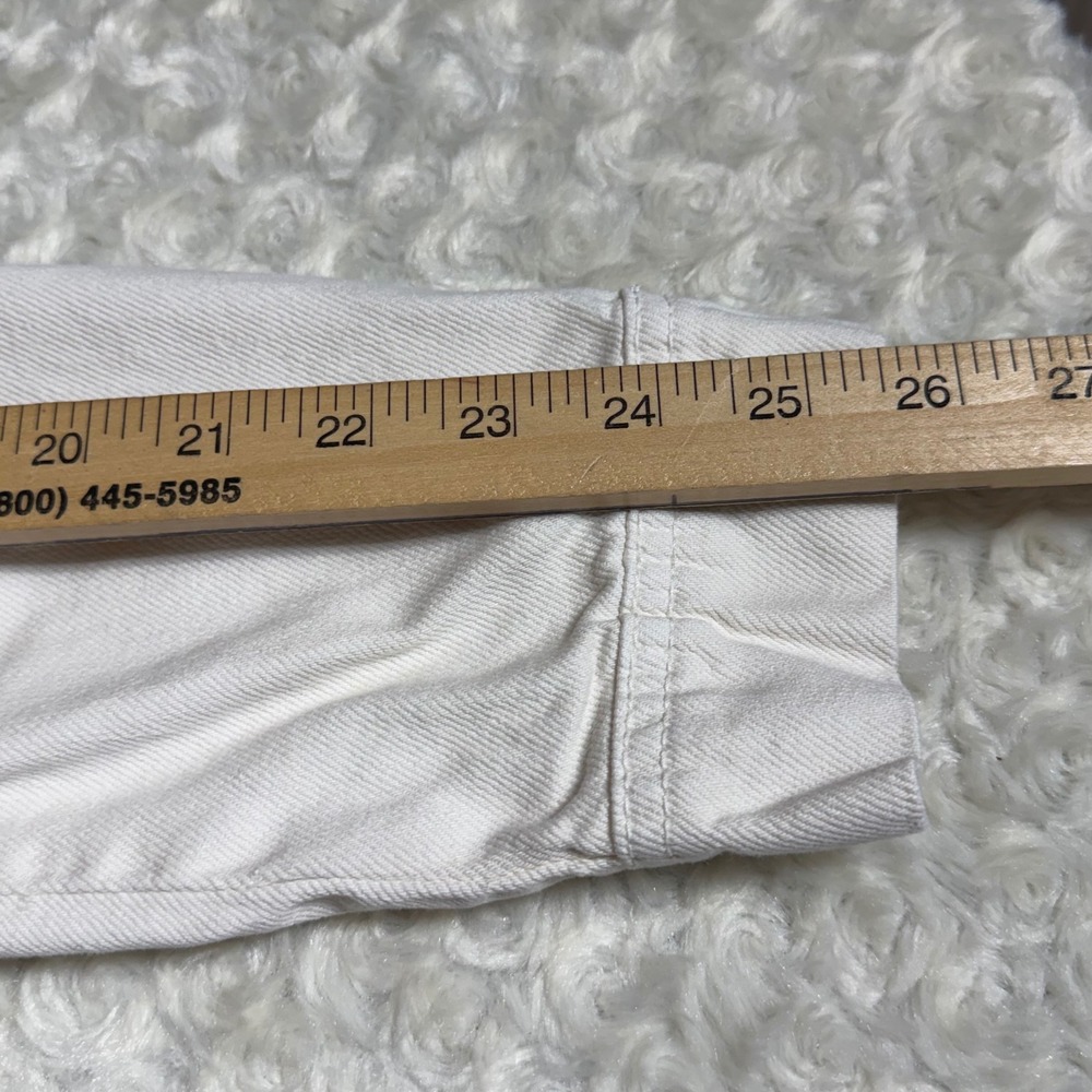 Free People Womens Cream Denim Trucker Jacket Off White Cotton Size Small - Picture 5 of 15